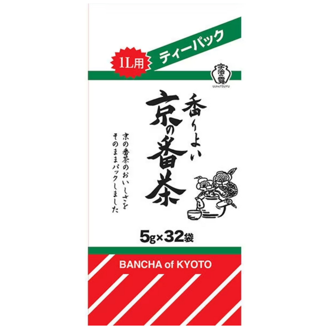 UJINOTSUYU SEICHA Kyoto Bancha Tea Pack 160g (5g x 32 bags)