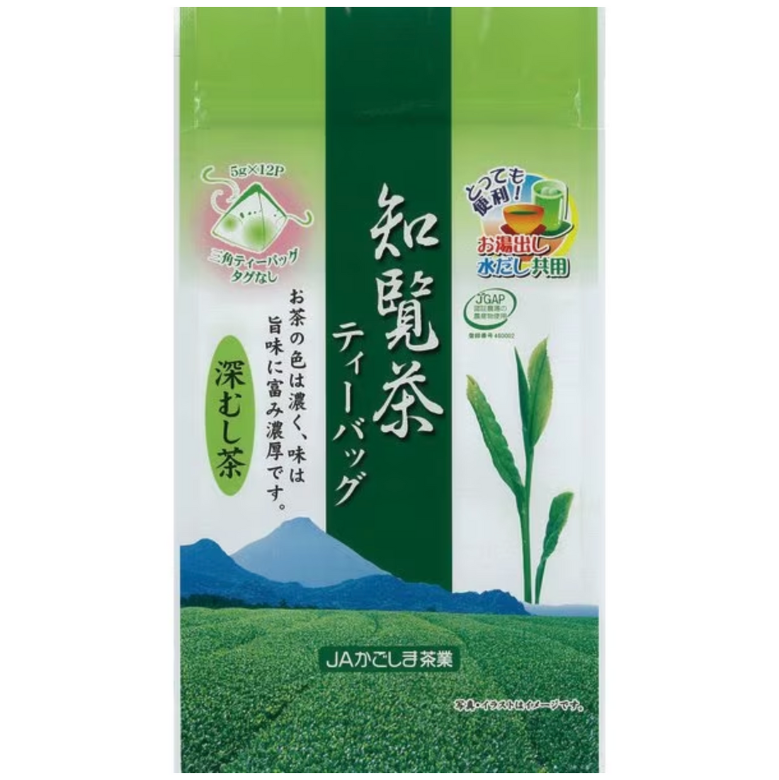 JA Kagoshima Tea Industry Chiran Tea Deep Steamed Tea Tea Bag (5g x 12P) 60g