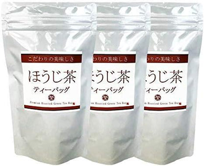 Sticky Hojicha Tea Bags 3g ×20 pieces× 3 packs | The aroma is irresistible | Comes with a convenient leash - NihonMura