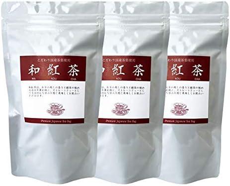 Sticky Japanese Black Tea Tea Bags 3g ×20 pieces× 3 packs | Domestic Black Tea | Comes with a convenient leash - NihonMura