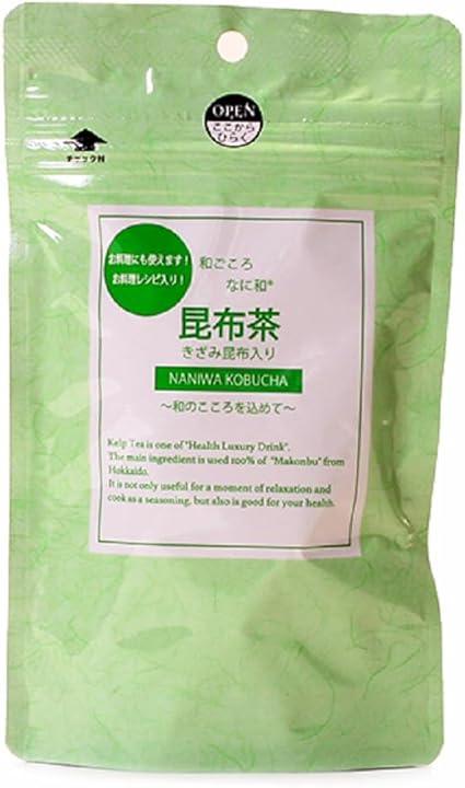 Naniwa Kombucha Honpo Kombucha with Special Kizami Kombu 90g Stand Bag Konbucha Seasoning Seasoning Ingredients with Measuring Spoon - NihonMura