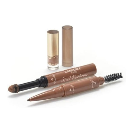 Canmake 3-in-1 Eyebrow 01 Natural Brown