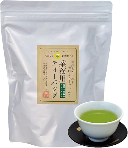 Commercial Green Tea, Deep Steamed Tea, Shizuoka Tea, Cold Brew, 5g×100 Packets (1 bag)