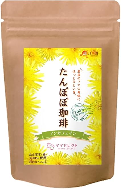 Onkatsu Farm Dandelion Coffee, 3g×30 packets, Tea bag, Caffeine-free