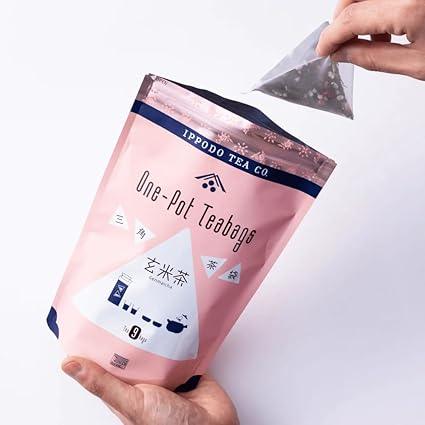 Ippodo Tea Shop Triangle Tea Bag Genmai Tea 9 bags - NihonMura