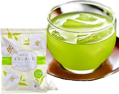 Mizutama Farm Tea House Deep Steamed Dark Tea with Matcha Tea Bag 2.5g × 100 Pieces (Kokuuma Blend) - NihonMura