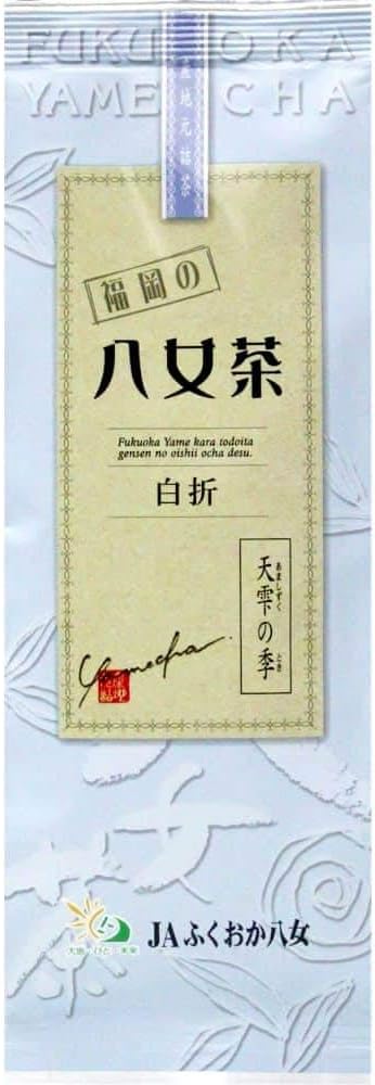 Yame Tea Tenzuku no Ki Amashizuku no Toki 100g White Fold Delicious