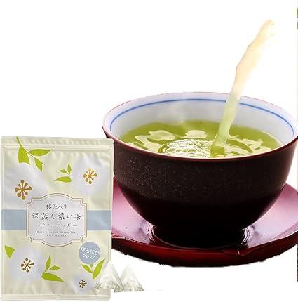 Mizutama Farm Tea House Deep Steamed Dark Tea with Matcha Tea Bag 2.5g × 100 Pieces (Horoniga Blend) - NihonMura