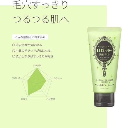 Rosette Face Wash Pasta Sea Mud Smooth 120g - NihonMura