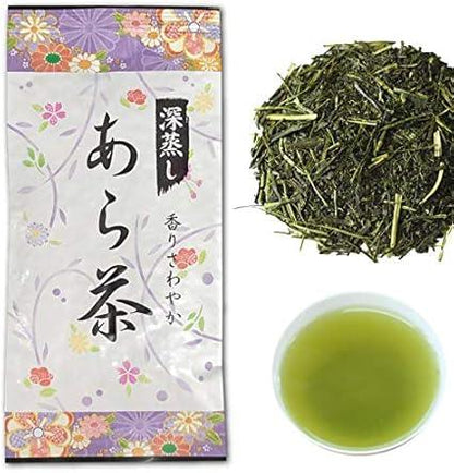 Shizuoka Kakegawa Tea, Deep Steaming, Aracha, Kabusecha, Fukamushi Tea, Satsugu Honseicha, Shizuoka Tea, Sencha, Green Tea, Japan Tea 3 Bottle Set×2 (80g×6) - NihonMura