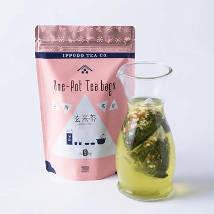 Ippodo Tea Shop Triangle Tea Bag Genmai Tea 9 bags - NihonMura