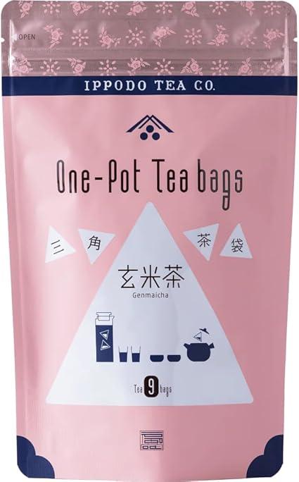 Ippodo Tea Shop Triangle Tea Bag Genmai Tea 9 bags - NihonMura