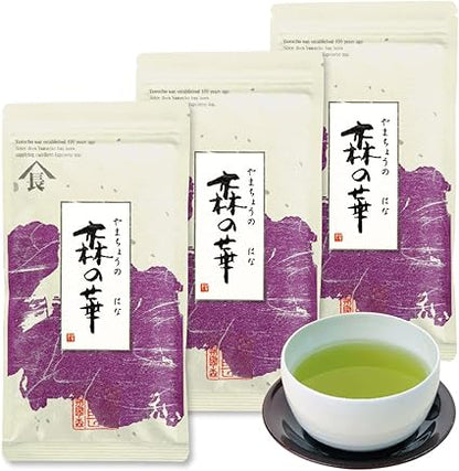 Mori no Hana Tea Tea Leaves Deep Steamed Tea Shizuoka Leaf Luxury (100g×3 bag)