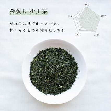 Shizuoka Kakegawa Tea Deep Steamed Aracha Kabusecha Kakegawa Kakegawa Tea 100% Fukamushi Tea Satsugu Honsei Tea Shizuoka Tea Sencha Green Tea Tea Leaves Teapot Catechin (Kakegawa Tea 80g×1) - NihonMura