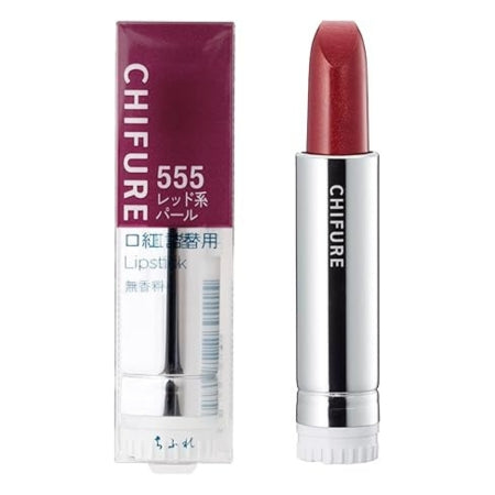 Chifure Lipstick (for refill) 555 Red Pearl