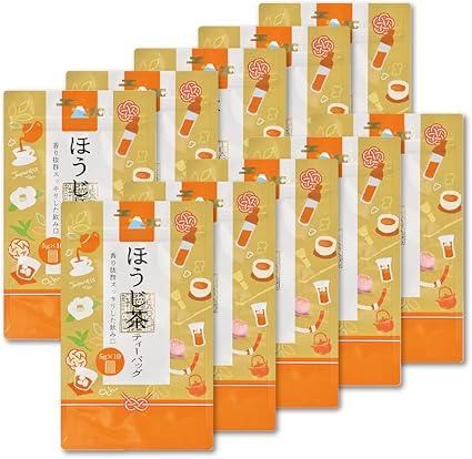 Easy Hojicha Tea Bag, Tea, Roasting, Cold Brew, My Bottle (10 packets × 5g × 10 bags)