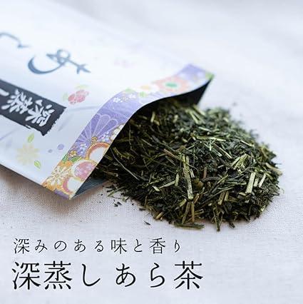 Shizuoka Kakegawa Tea Deep Steamed Aracha Kabusecha Kakegawa Kakegawa Tea 100% Fukamushi Tea Satsugu Honsei Tea Shizuoka Tea Sencha Green Tea Tea Tea Leaves Teapot Catechins (Aracha 80g×1) - NihonMura