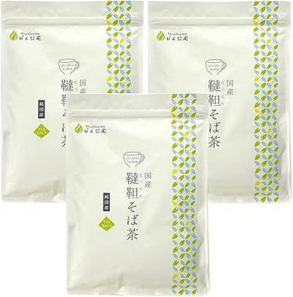 Large Capacity Honjien Tea Health Tea Domestic Shaoling Buckwheat Tea Tea Bag 5g×50 Packets×3 Bags Set - NihonMura