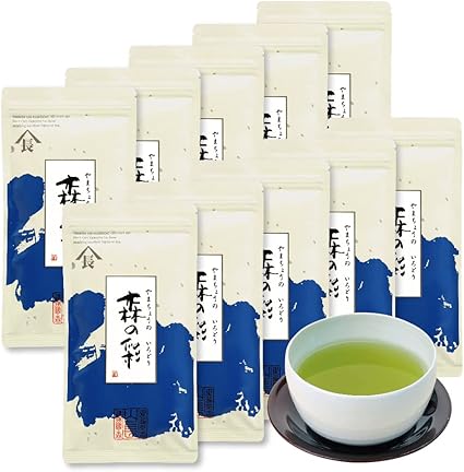 Mori no Irodori Tea Green Tea Deep Steamed Tea Tea Leaves Shizuoka Leaf Everyday Use (100g×10 bag)