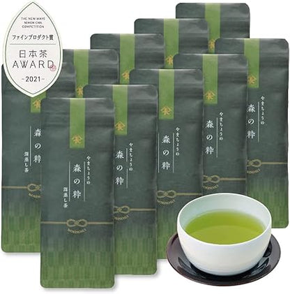 Deep Steamed Tea Mori no Sui Shizuoka Prefecture Green Tea Tea Leaves Leaf Luxury Fine Product Award (50g×10 bag)