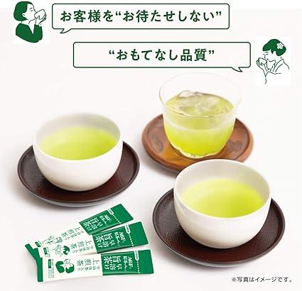 AGF Shinchajin Quick-solving umami tea Uji matcha with Kamisencha Stick 100 sticks [ Tea Stick ] [ Powdered green tea ] [ Tea bag not required ] 0.8g (x 100) - NihonMura