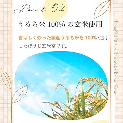 Mizutama Farm Tea House Easy Tea Bag (Hoji Brown Rice 2g×100P) - NihonMura