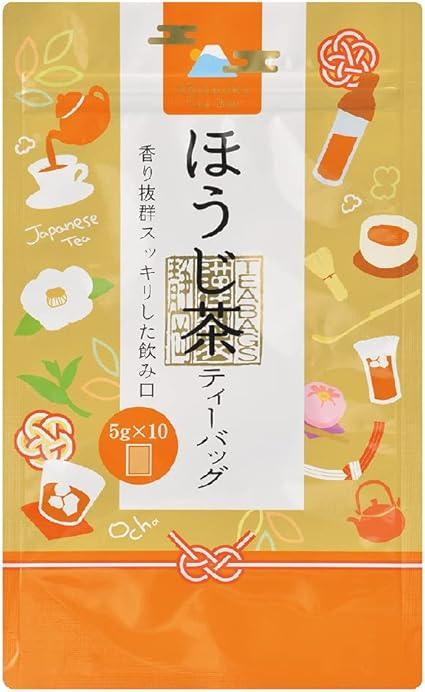 Easy Hojicha Tea Bag, Tea, Roasting, Cold Brew, My Bottle (10 packets × 5g)