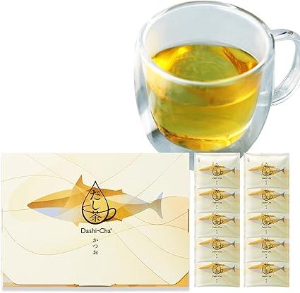 Ajinomoto Dashi-Cha Dashi Tea Bonito 10 Servings Drinking Broth Gift Petit Luxury Drip Bag Decaffeinated [Michelin 2 Star &quot;傳&quot; Chef Hasegawa Supervision]