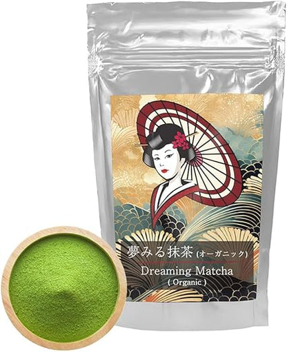 [Mukoh Matcha] 40g Organic 100% Ceremonial Yame Matcha Green Tea Powder, Gift Japanese Souvenir