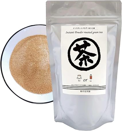 Sunpudo Tea Shop Instant Powder Tea Hojicha 180g × 1 Pack [Completely soluble | bag with zipper] (Hojicha 180g × 1 pack)