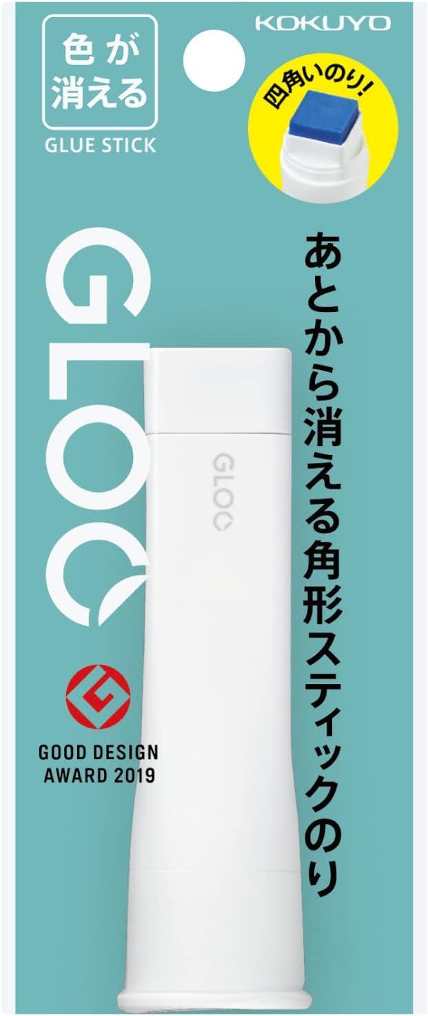 KOKUYO GLOO Color-disappearing Stick Glue, S Size, White, Set of 10 - NihonMura