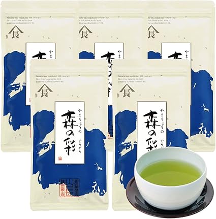 Mori no Irodori Tea Green Tea Deep Steamed Tea Tea Leaves Shizuoka Leaf Everyday Use (100g×5 bag)