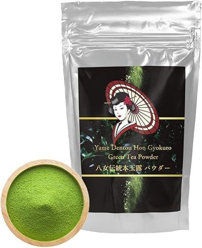 500g The High End Ceremonial Grade Matcha [Yame Traditional Authentic Gyokuro] Green Tea Powder - NihonMura