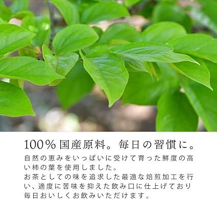 Chatsumi no Sato Domestic Persimmon Leaf Tea Tea Bag 2.5g×50 Packs Non-Caffeine Health Tea - NihonMura