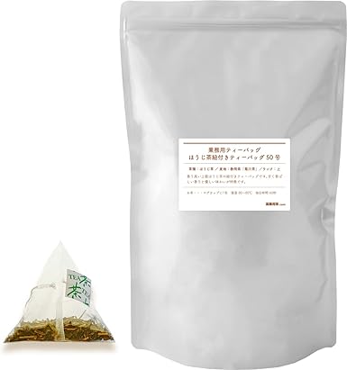 Tea bag with hojicha string No. 50 Hojicha Tea bag with string 400g (2g×200p) Shizuoka tea for commercial use