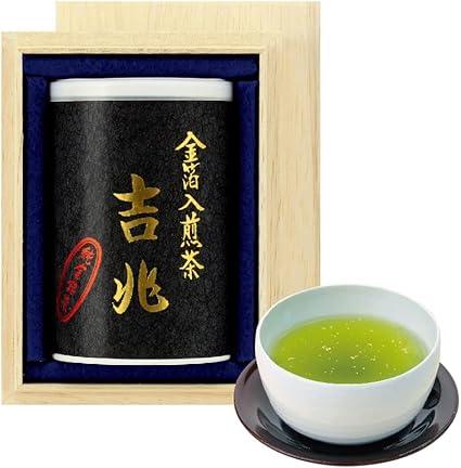 Respect for the Aged Day Gold Leaf Deep Steamed Tea Paper Can Paulownia Box Deep Steamed Sencha Gold Leaf Tea Gift Luxury(70g×1 can)