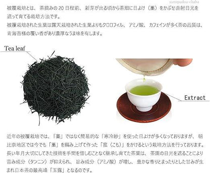 Sunpudo Tea Shop Okabe Gyokuro [Set box] 70g × 2 bags | Production areas of Japan&