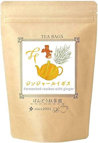 Dark Ginger Rooibos Tea Non-Caffeine 30 Tea Bags 75g (2.5g×30TB)