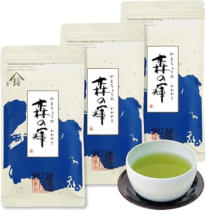 Mori no Kagayaki Deep Steamed Tea Shizuoka Green Tea Tea Leaves Leaf Everyday Use 100g × 3 bag