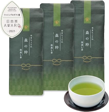 Deep Steamed Tea Mori no Sui Shizuoka Prefecture Green Tea Tea Leaves Leaf Luxury Fine Product Award (50g×3 bag)