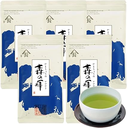 Mori no Kagayaki Deep Steamed Tea Shizuoka Green Tea Tea Leaves Leaf Everyday Use 100g × 5 bag