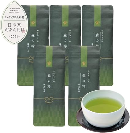 Deep Steamed Tea Mori no Sui Shizuoka Prefecture Green Tea Tea Leaves Leaf Luxury Fine Product Award (50g×5 bag)