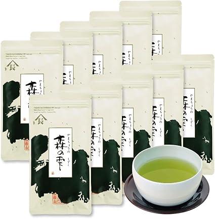 Mori no Shizuku, Tea, Tea Leaves, Deep Steamed Tea, Shizuoka Green Tea, Leaf (100g×10 bags)