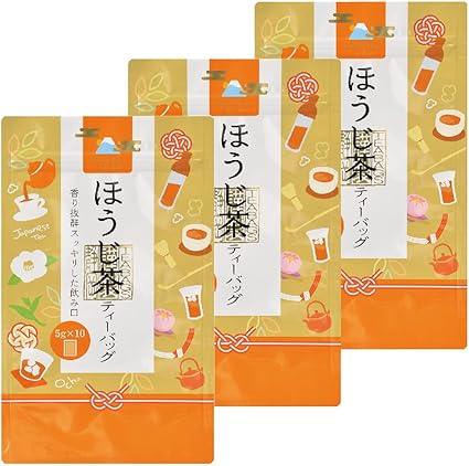 Easy Hojicha Tea Bag, Tea, Roasting, Cold Brew, My Bottle (10 packets × 5g × 3 bags)