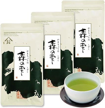 Mori no Shizuku, Tea, Tea Leaves, Deep Steamed Tea, Shizuoka Green Tea, Leaf (100g×3 bags)