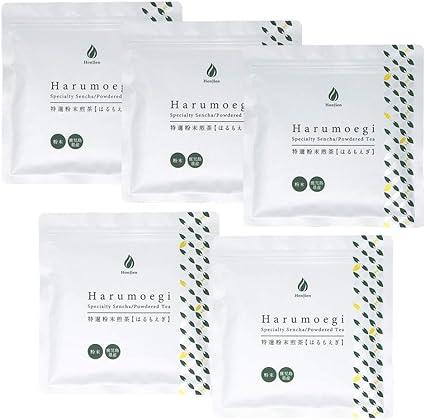 Luxury Whole Tea Leaves Honjien Tea Japan Tea Kagoshima Special Selection Powdered Sencha Harumoegi 100g × 5 bags set - NihonMura