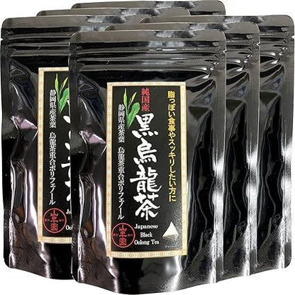 Tea Chinese Tea Domestic Black Oolong Tea Domestic Black Oolong Tea 48g (4g×12) × 6 bags set Sugamo Tea House Yamanenen - NihonMura