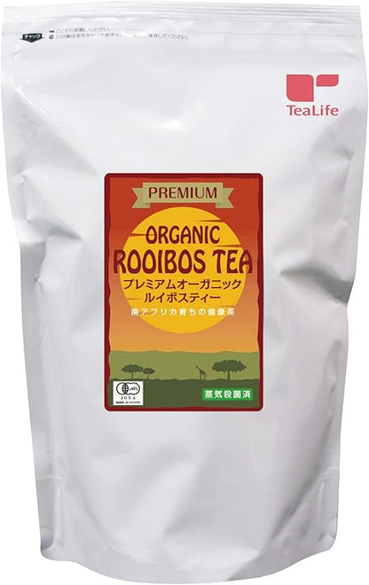 Premium Organic Rooibos Tea for Pot 90 Pieces (Caffeine-Free Organic)《Tea Life》