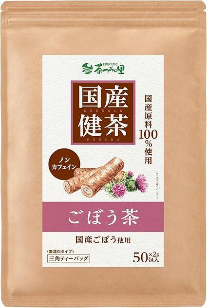 Tea Tsumi no Sato Domestic Burdock Tea Tea Bag 2g × 50 Packets Non-Caffeine Health Tea - NihonMura