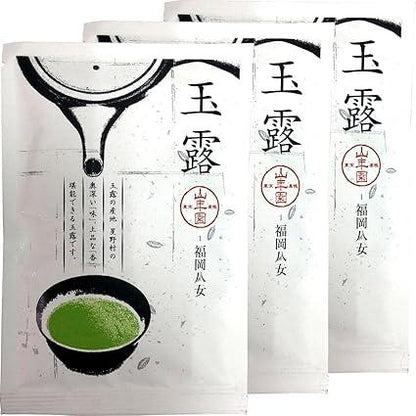 Gyokuro Yame Gyokuro Japan Tea Tea Tea Leaves Yame Gyokuro 50g × 3 bags set Sugamo tea shop Yamanenen - NihonMura